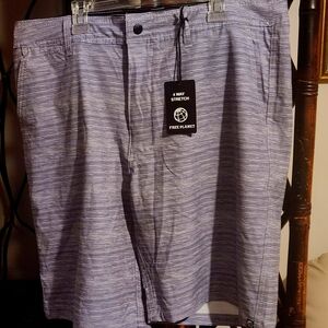 Free Planet 4-Way Stretch Heathered Blue Shorts